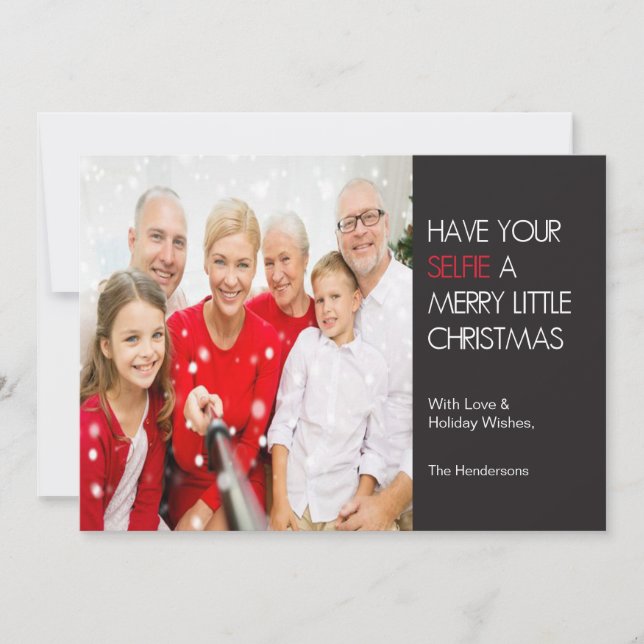 Selfie Christmas Card (Front)
