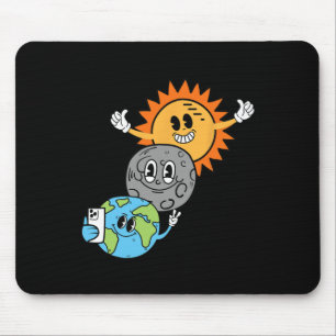 Selfie Earth Moon Sun Solar Eclipse April 08 Mouse Pad