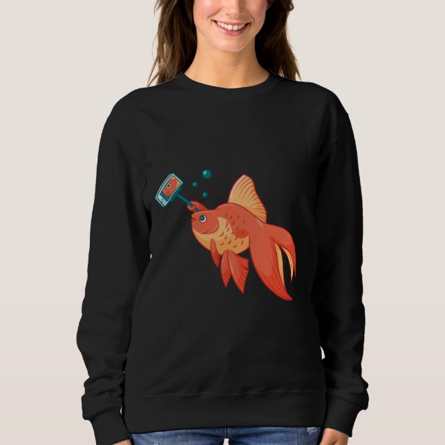 Selfie Gold Fish Sweatshirt (Front)