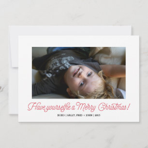 Selfie Holiday Photo Card