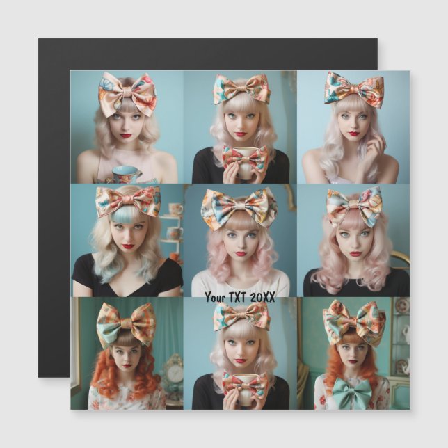 Selfie Insta 9 photo template 3 by 3 (Front/Back)