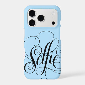 SELFIE Lettering Elegant Ice Something Blue