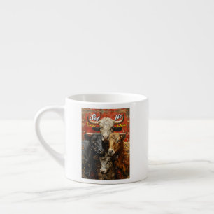 Selfie Lovers Cows Espresso Cup