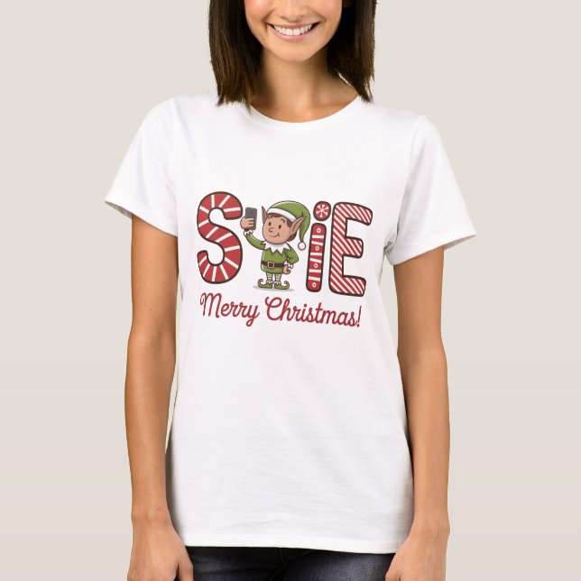 sELFie Merry Christmas T-Shirt (Front)