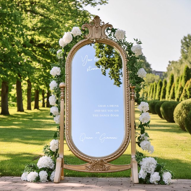Selfie Mirror | Wedding Welcome Sign Decal (Creator Uploaded)