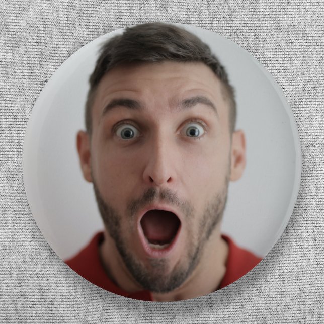Selfie Photo Upload | Your Face Fun Party 6 Cm Round Badge (Creator Uploaded)