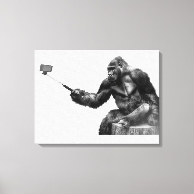 selfie stick canvas art (Front)