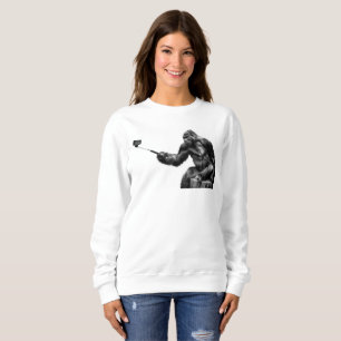 Selfie stick womens sweatshirt