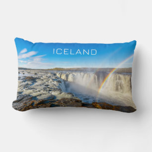 Selfoss & Kolufossar Waterfalls, Iceland Lumbar Cushion