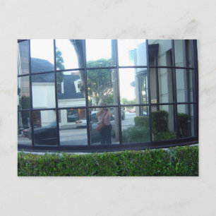 selfportrait in squares postcard