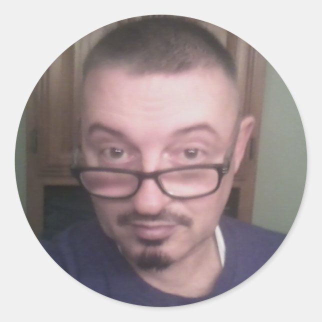 Selfy Photo taken 12-20-15 Classic Round Sticker (Front)