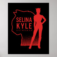 Selina Kyle Catwoman Outline Logo