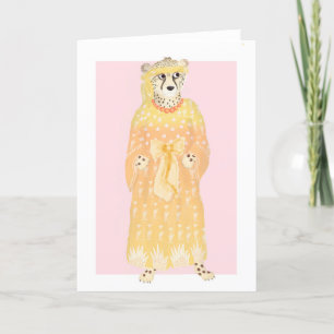 Seline elegant cheetah card
