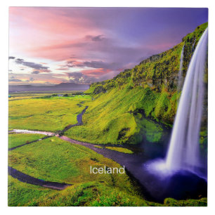 Seljalandfoss, Iceland Tile