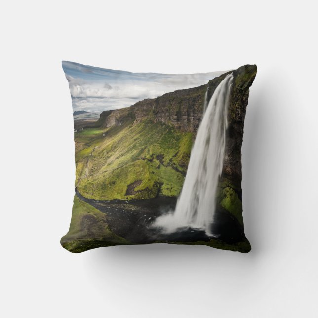 Seljalandsfoss Waterfall | Iceland Cushion (Front)