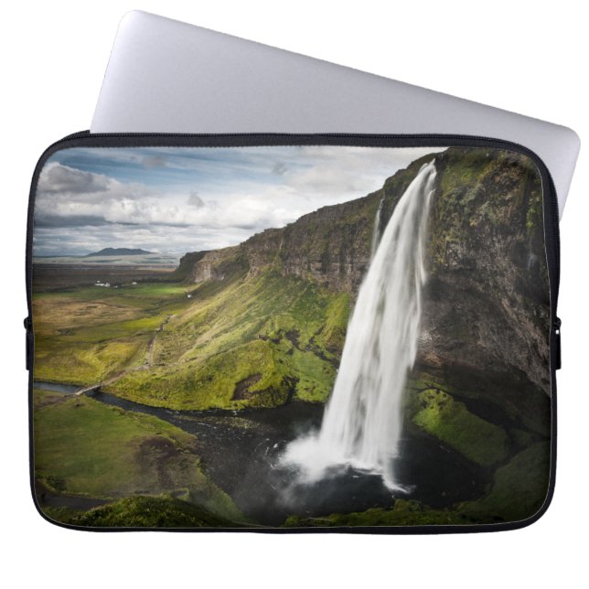 Seljalandsfoss Waterfall | Iceland Laptop Sleeve (Front)