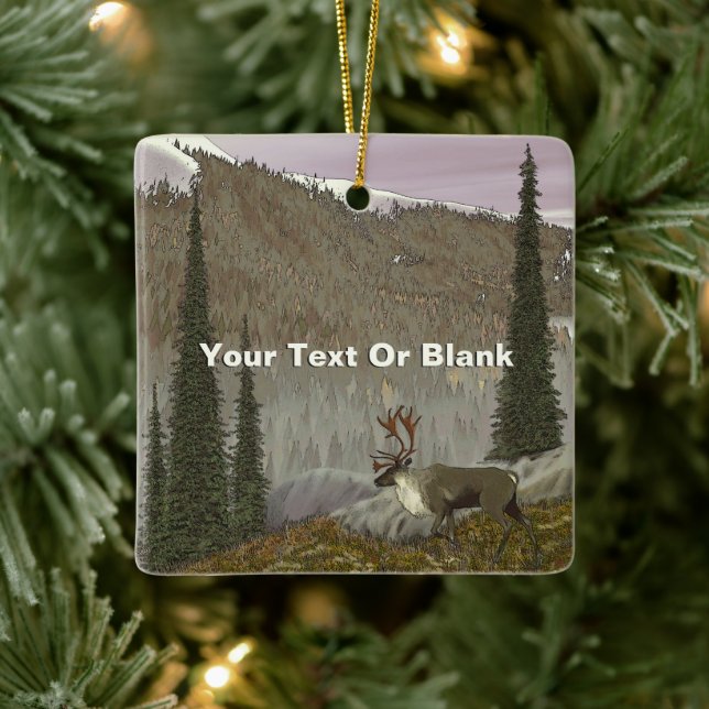 Selkirk Caribou Ceramic Tree Decoration (Tree)