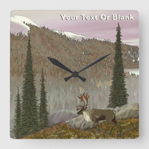 Selkirk Caribou Square Wall Clock