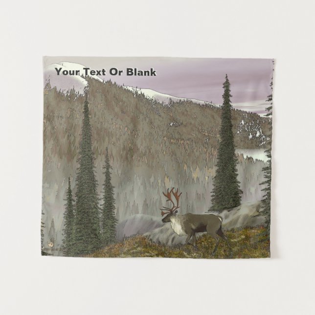 Selkirk Caribou Tapestry (Front (Horizontal))