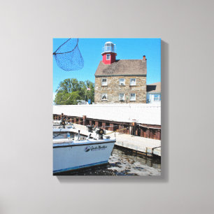 Selkirk Lighthouse, New York Wrapped Canvas