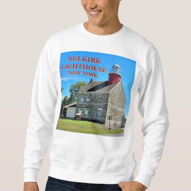 Selkirk Lighthouse, Salmon River New York Sweatshirt (Front)