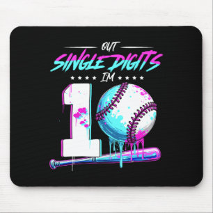 Sell 10 Years Old Birthday Double Digits 10 Birthd Mouse Pad