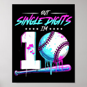 Sell 10 Years Old Birthday Double Digits 10 Birthd Poster
