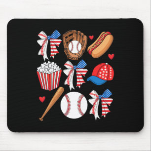 Sell 4th Of July Coquette Bow Women Girls Sell Mum Mouse Pad