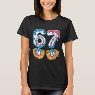 Sell 67 - Ice Cream Drip 67 Meme Funny Player _4  T-Shirt