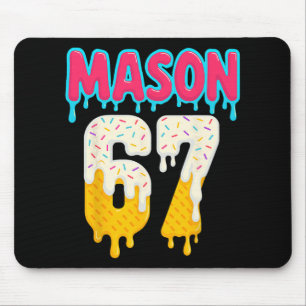 Sell 6 7 Ice Cream Drip Number 67 Funny Six Seven Mouse Pad