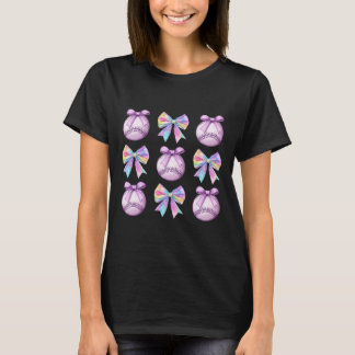 Sell Coquette Bows Cute Purple Trendy Sports Women T-Shirt