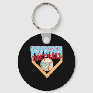 Sell Dad Home Plate Ice Cream Drip Father's Day Da Key Ring