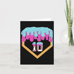 Sell Drip 10 Year Old Ice Cream 10th Birthday Boy Card