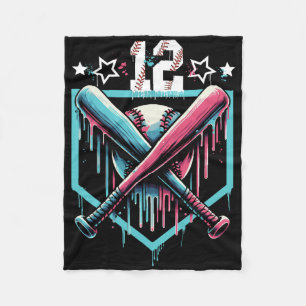Sell Drip 12th Birthday Boys Number 12 Youth 12 Ye Fleece Blanket