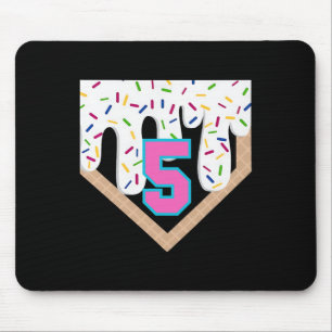 Sell Drip 5th Birthday Home Plate Boys Youth 5 Yea Mouse Pad