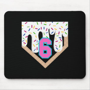 Sell Drip 6th Birthday Home Plate Boys Youth 6 Yea Mouse Pad