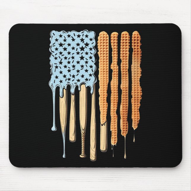 Sell Drip Boys Dripping Ice Cream Sell Sprinkles  Mouse Pad (Front)