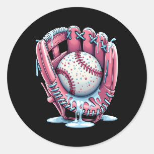 Sell Drip Boys Glove Ice Cream Drip Youth Sports 1 Classic Round Sticker