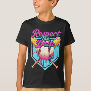 Sell Drip Boys Home Plate Youth Sports Respect The T-Shirt