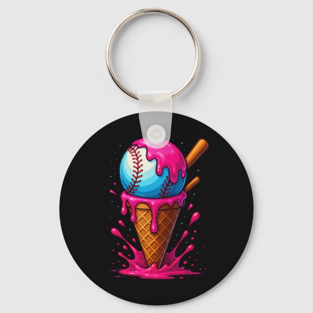 Sell Drip Boys Ice Cream Cone Drip Sell  Key Ring (Front)