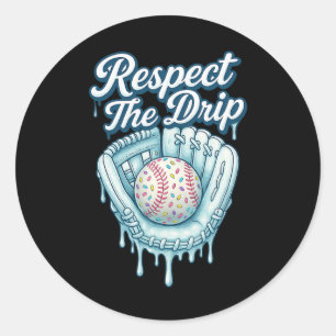 Sell Drip Boys Ice-cream Drip Glove Youth Respect Classic Round Sticker