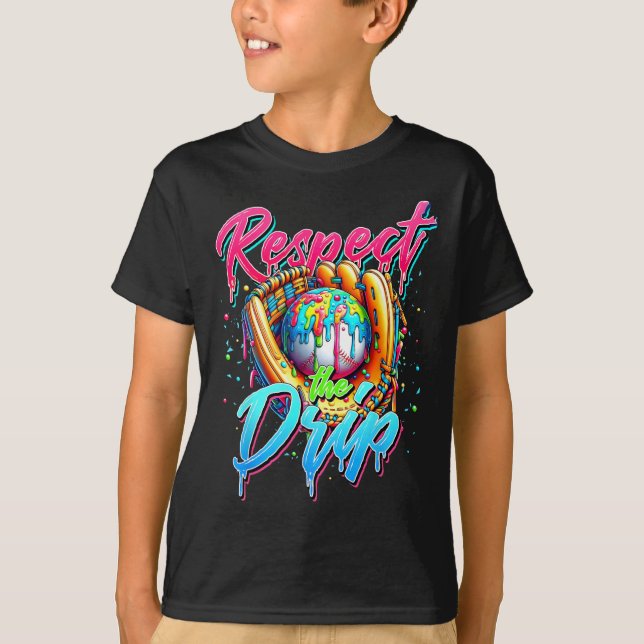 Sell Drip Boys Ice Cream Drip Youth Respect The Dr T-Shirt (Front)