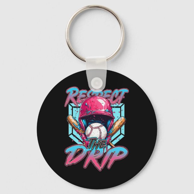 Sell Drip Boys Kids Ice Cream Dripping Respect The Key Ring (Front)