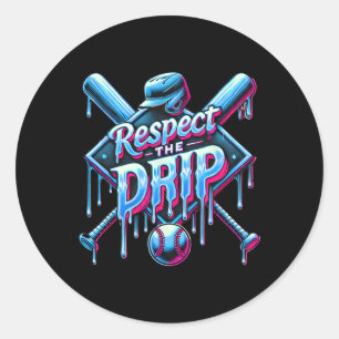 Sell Drip For Boys Ice Cream Drip Youth Boys Sell  Classic Round Sticker