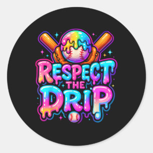 Sell Drip Ice Cream Dripping Respect The Drip Classic Round Sticker
