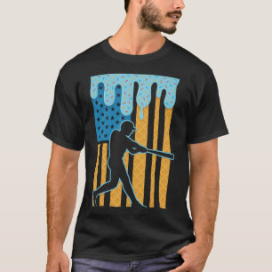 Sell Dripping Ice Cream Drip Youth American Flag T-Shirt