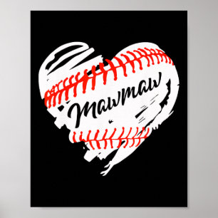 Sell Heart Sell Mawmaw Women Softll Mom Short Poster