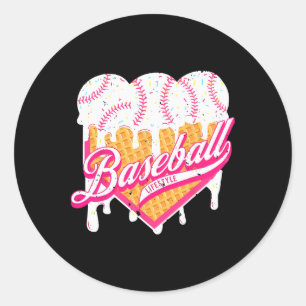Sell Home Plate Drip For Boys Ice Cream Spinkle Classic Round Sticker