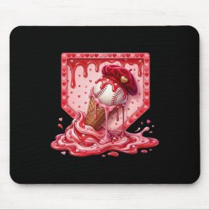 Sell Home Plate Heart Valentine Sell Ice Cream Dri Mouse Pad