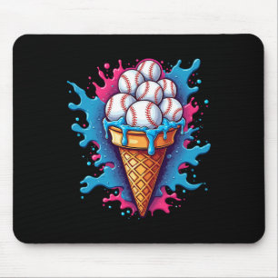 Sell Ice Cream Cute Sports Lover Design Mouse Pad